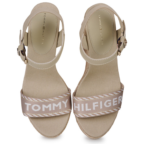 Tommy Hilfiger - SEASONAL WEBBING WEDGE Beige