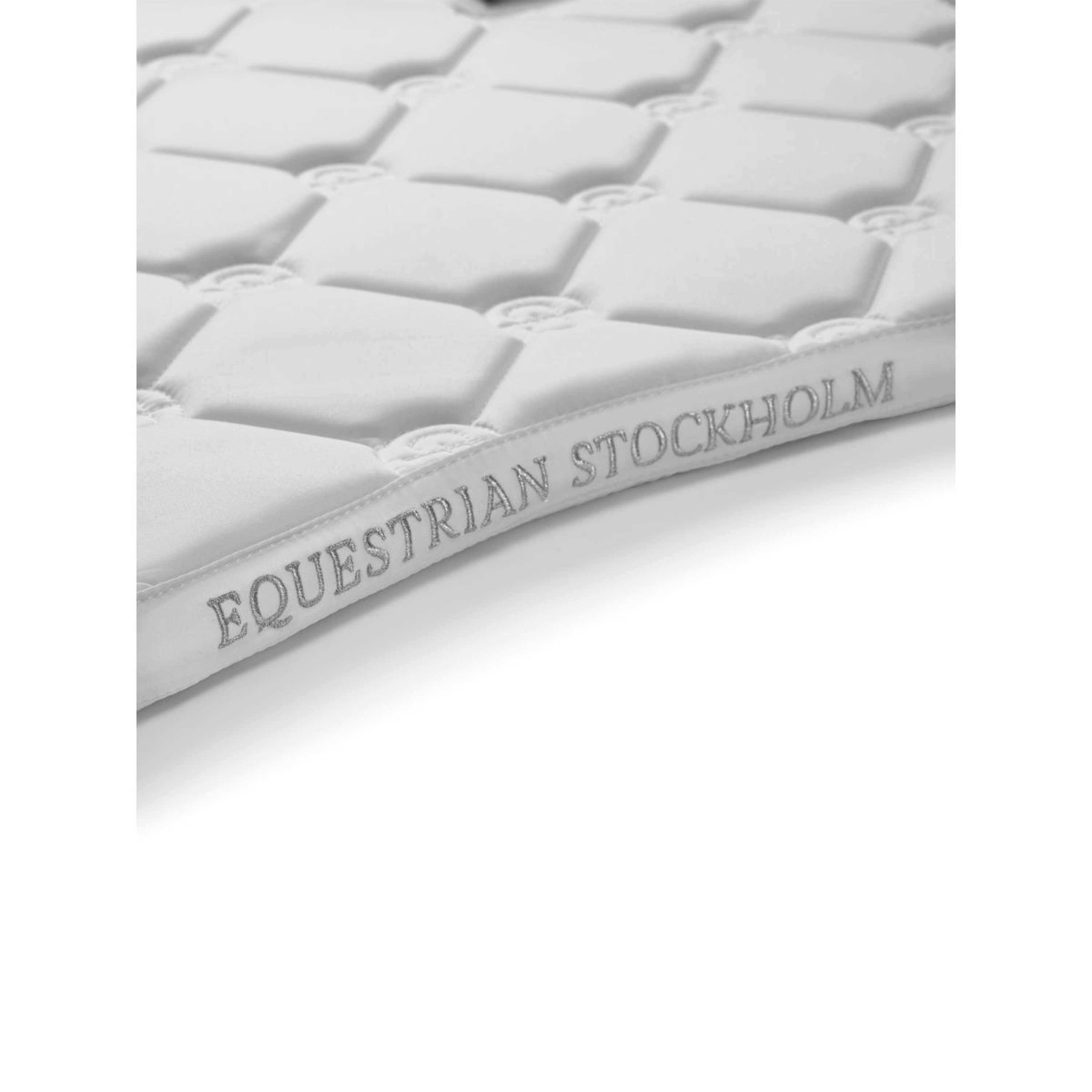 Equestrian Stockholm Zadeldekje Dressuur White Silver