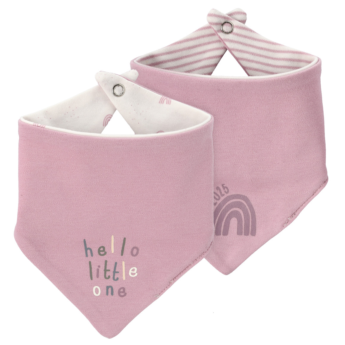 Topomini Pure Collection 2 Baby Bandanas Born 2025 rosa