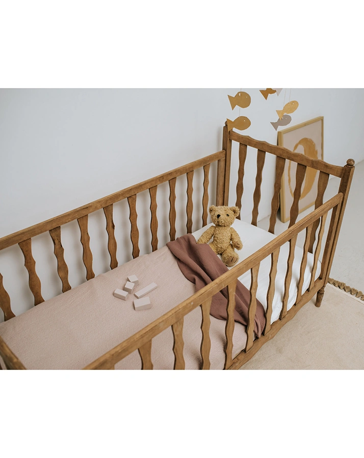 Babydecke RIGA (75x100) in grey pink