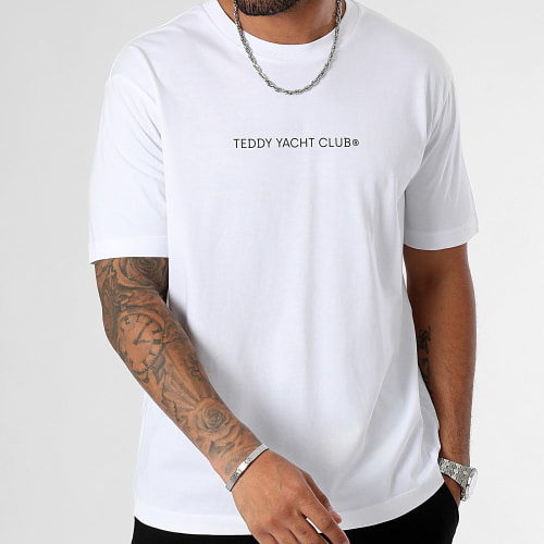 Tee Shirt Oversize Large Street Couture Gradient Blanc