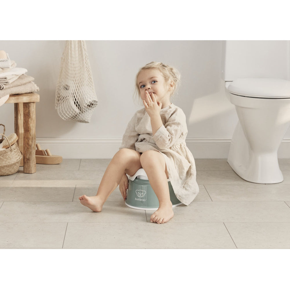 Køb BabyBjörn Grey Green/White Smart Potte