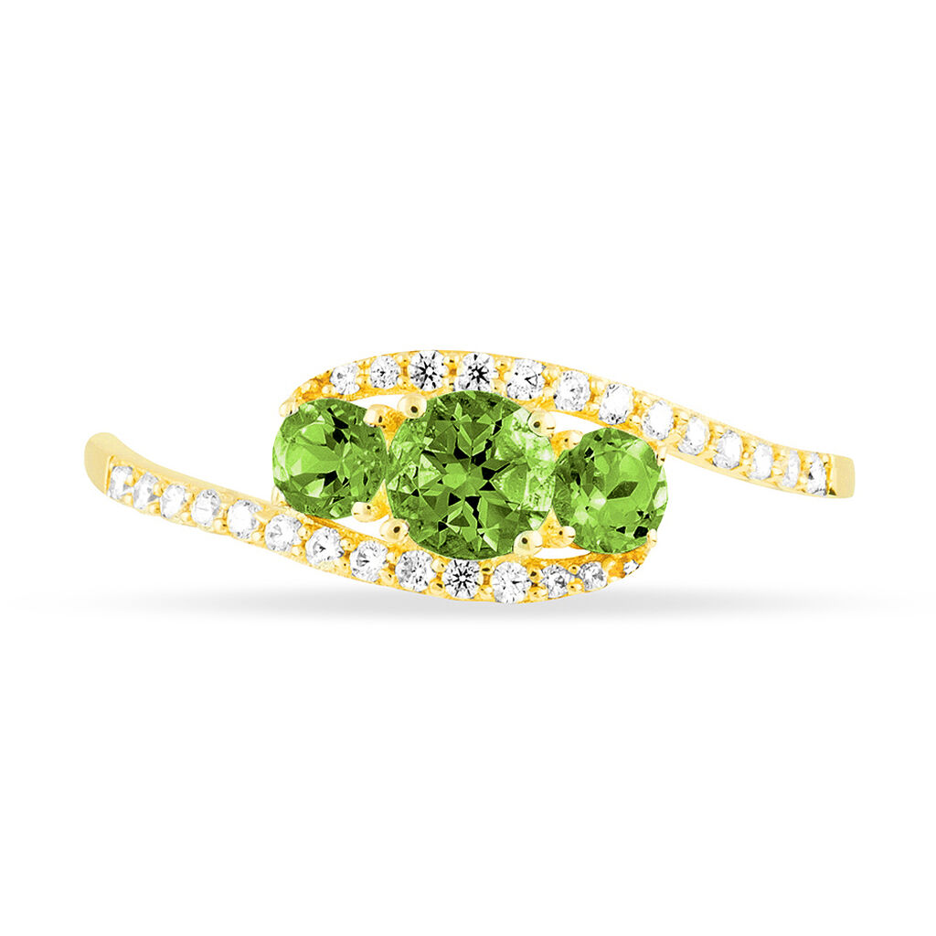 Bague Chloe Or Jaune Péridot Et Diamant