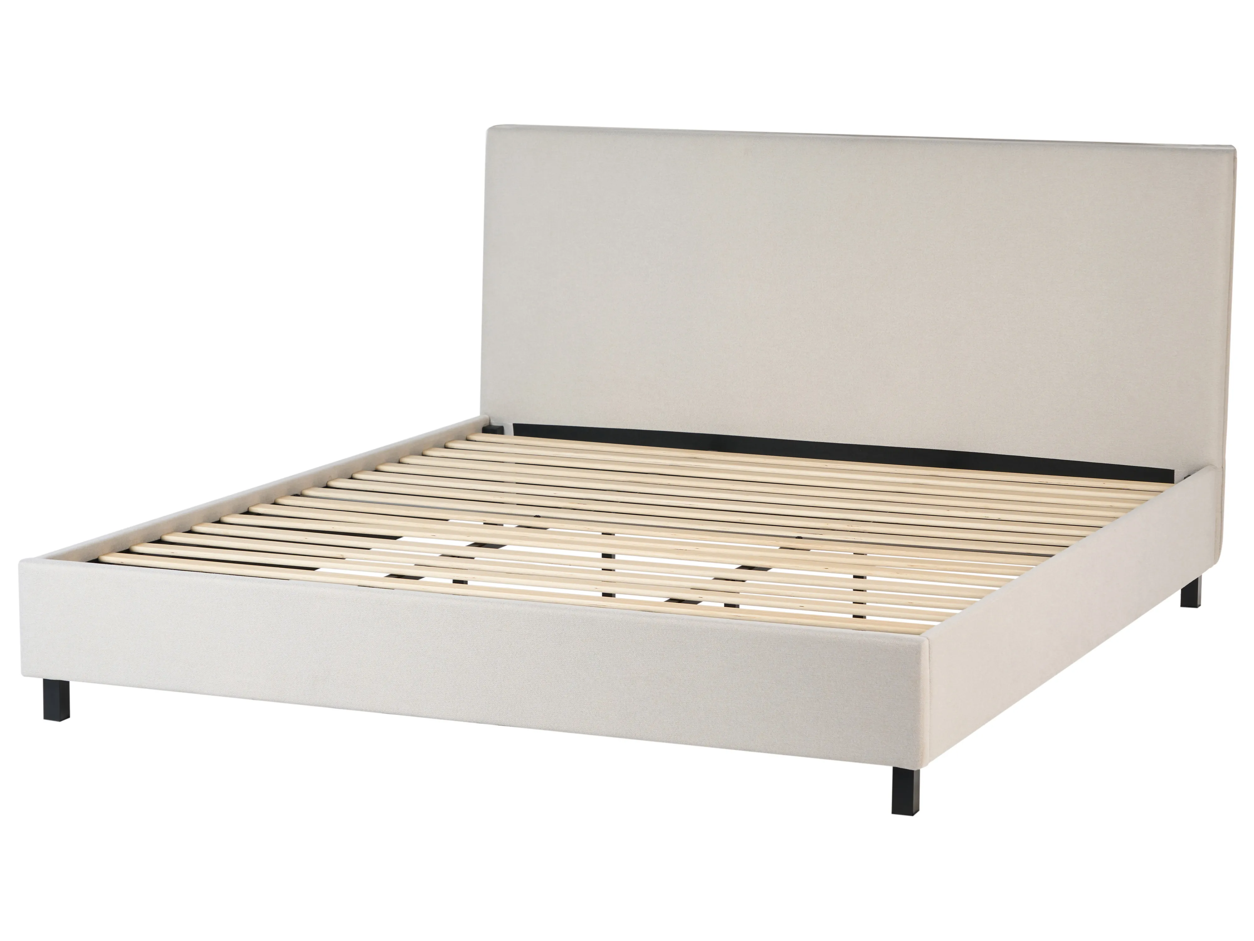 Bed Stof SENNEZ 180 x 200 cm Beige