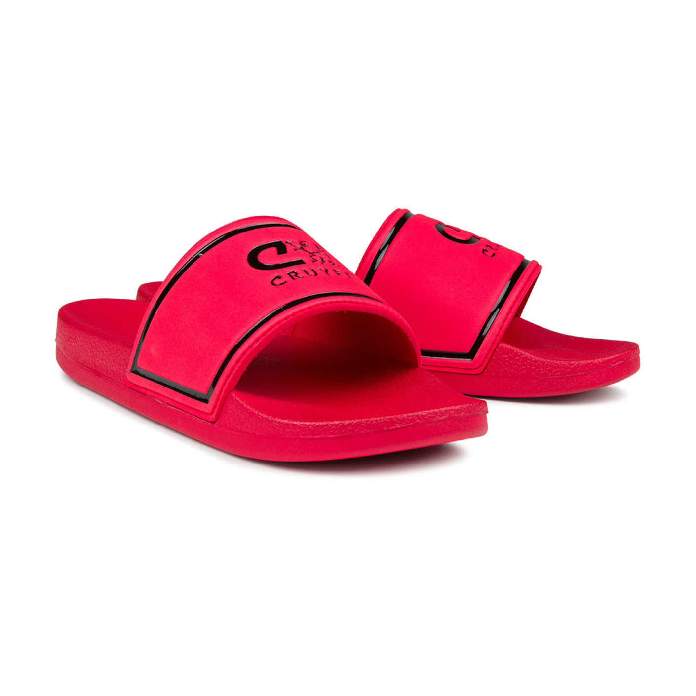 Cruyff Agua Copa Slippers Rood Zwart