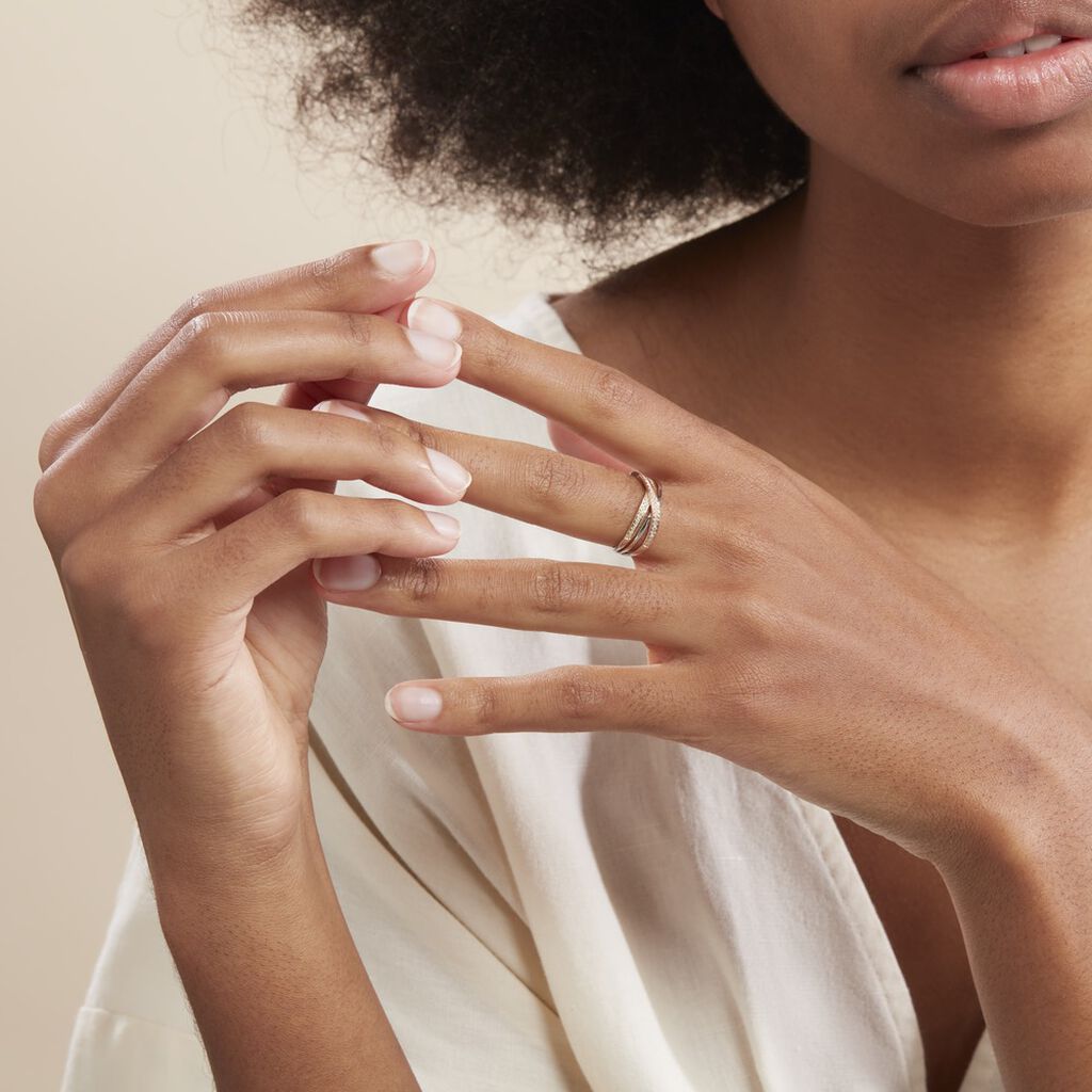 Bague Sabera Or Tricolore Diamant