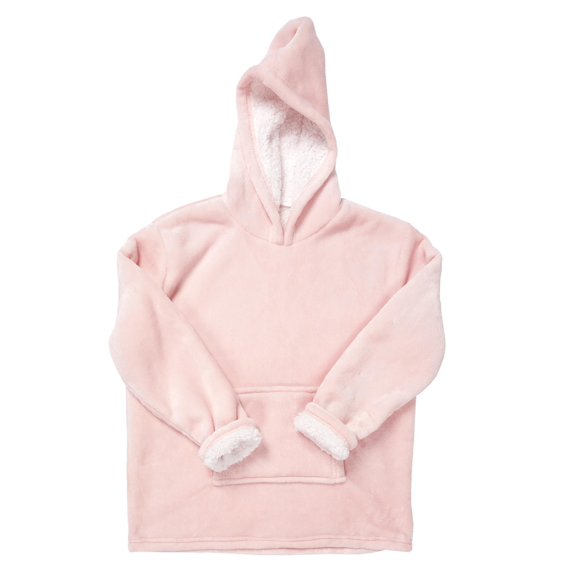 SWEAT A CAPUCHE ENFANT ROSE