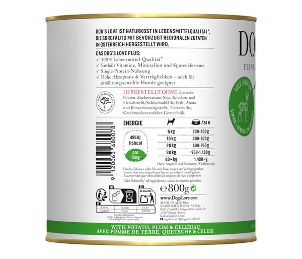 DOG'S LOVE Nassfutter für Hunde Adult, 6 x