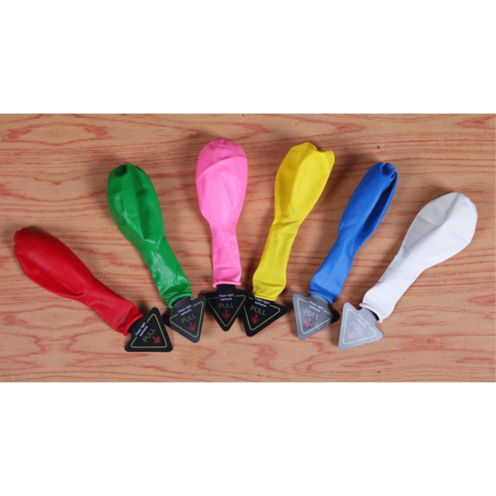 (24er Set) Ø30cm LED Party Deko Ballons Latex Luftballons - Assortiert