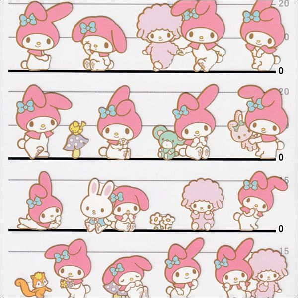 Kamio Japan - Sanrio My Melody 4-formaat sticker