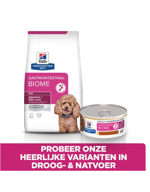 Hill's Prescription Diet Gastrointestinal Biome Mini Digestive+ Fibre Care Zak Kip - Hondenvoer