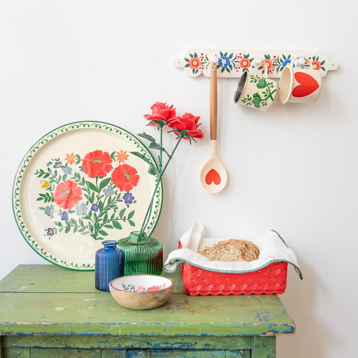 Coupelle en bois à fleurs Polka Folk Pondie Chérie
