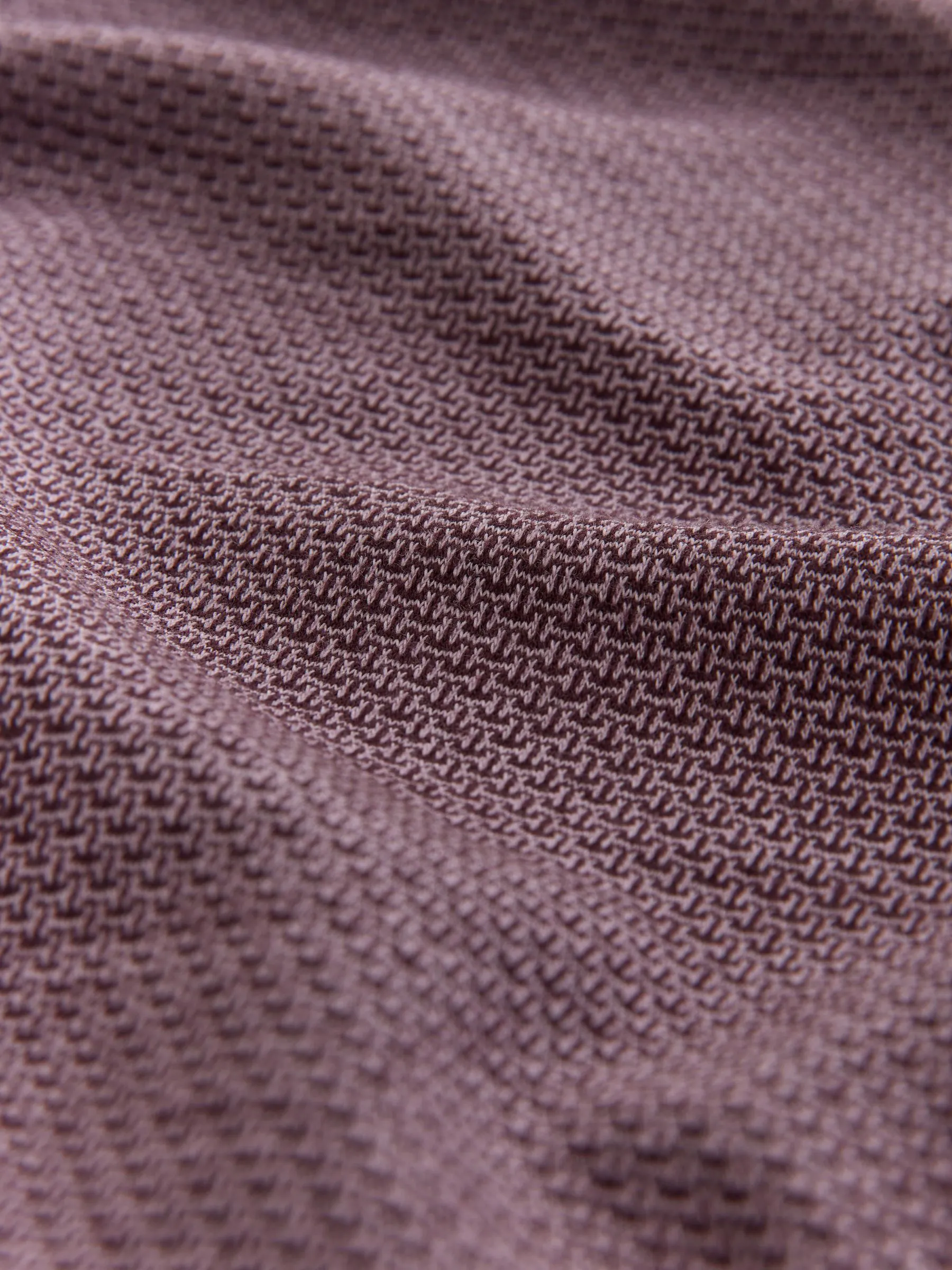 Damson roze - Modieus poloshirt met kwartrits