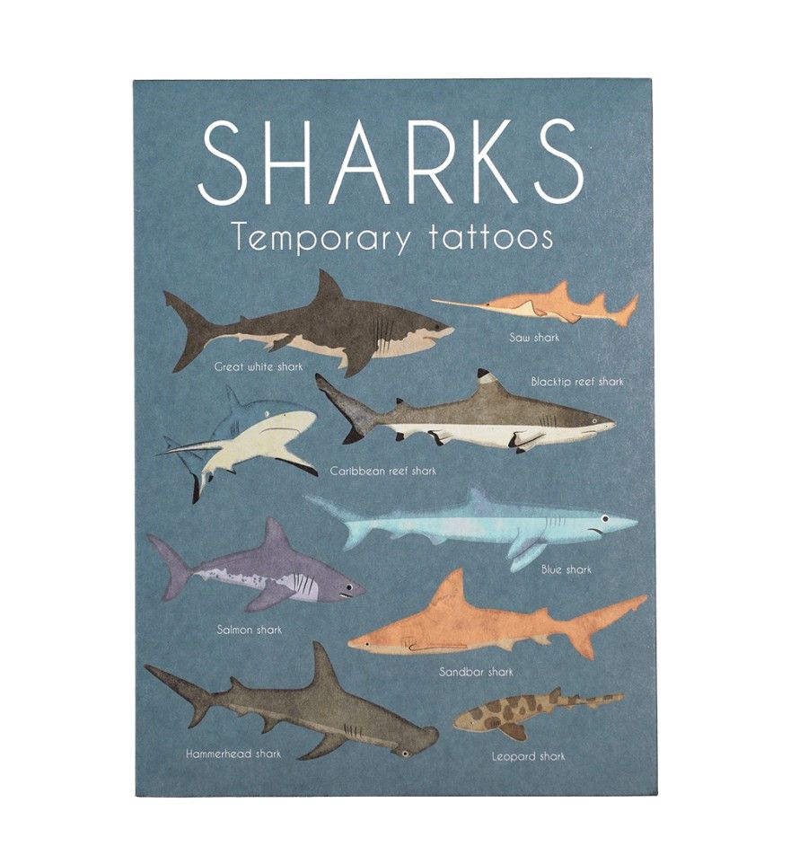 Tatouages temporaires requin Rex London