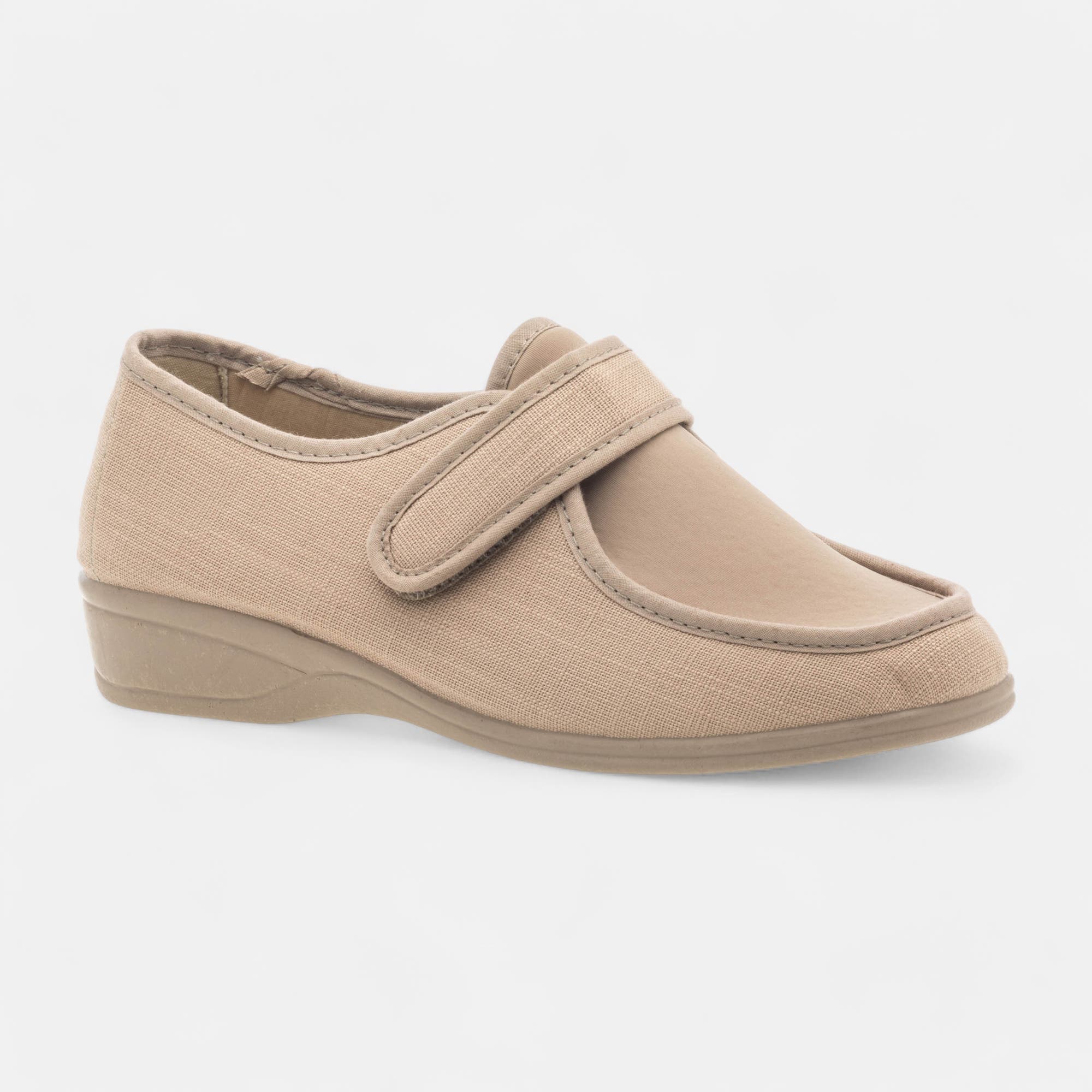 Tennis pieds sensibles Femme beige