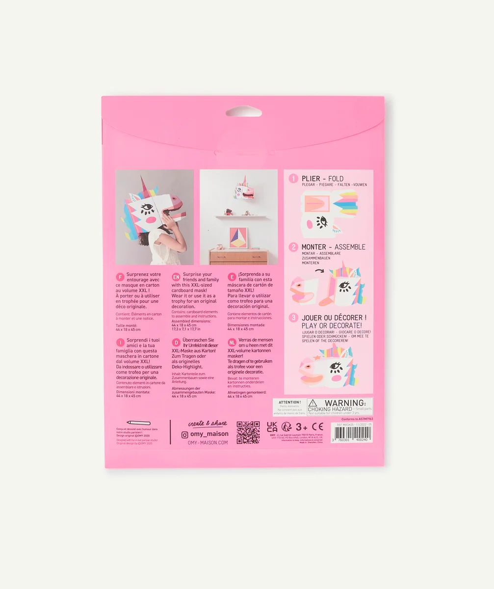 OMYMASQUE 3D LICORNE