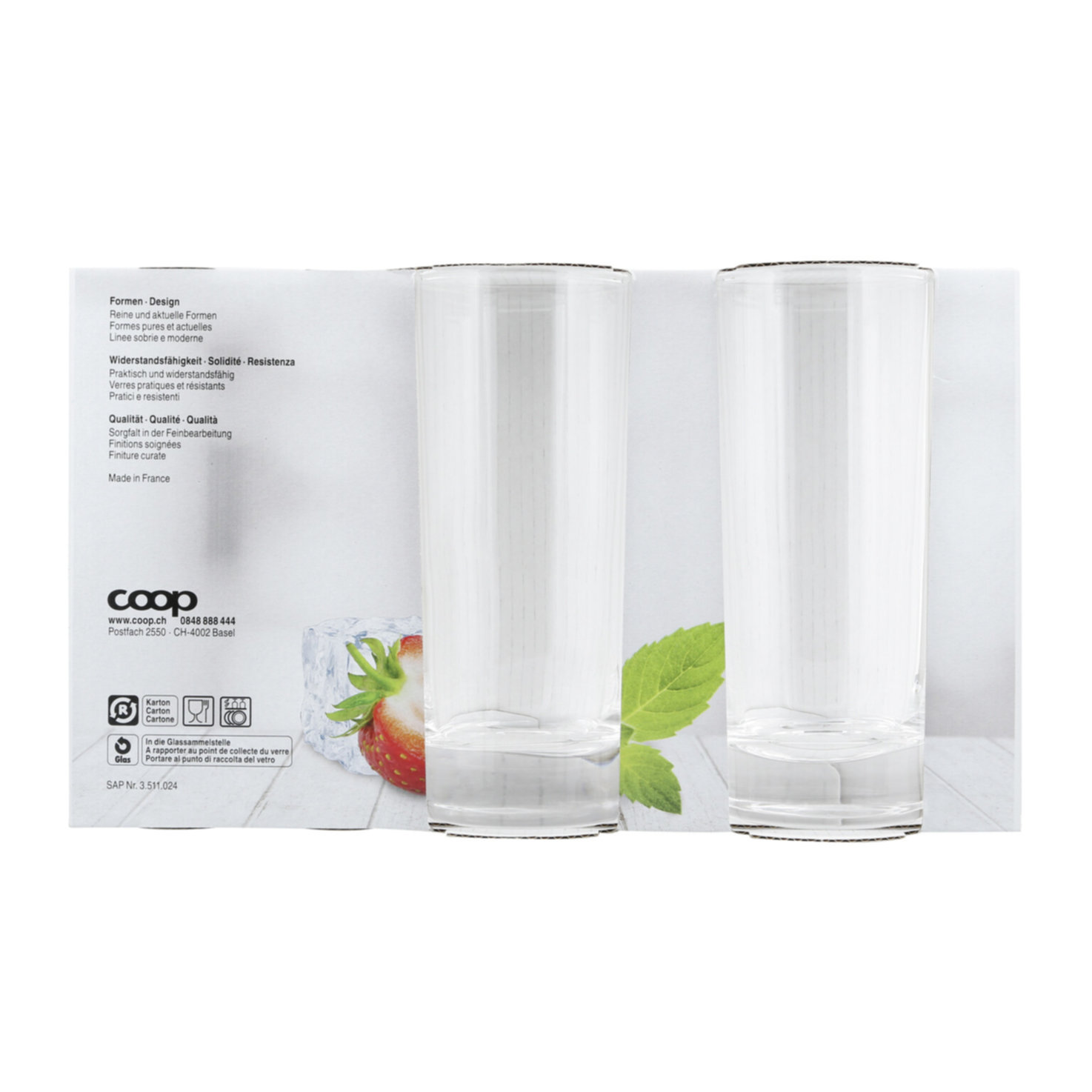 Prix Garantie Longdrink Gläser 29cl 3 Stück