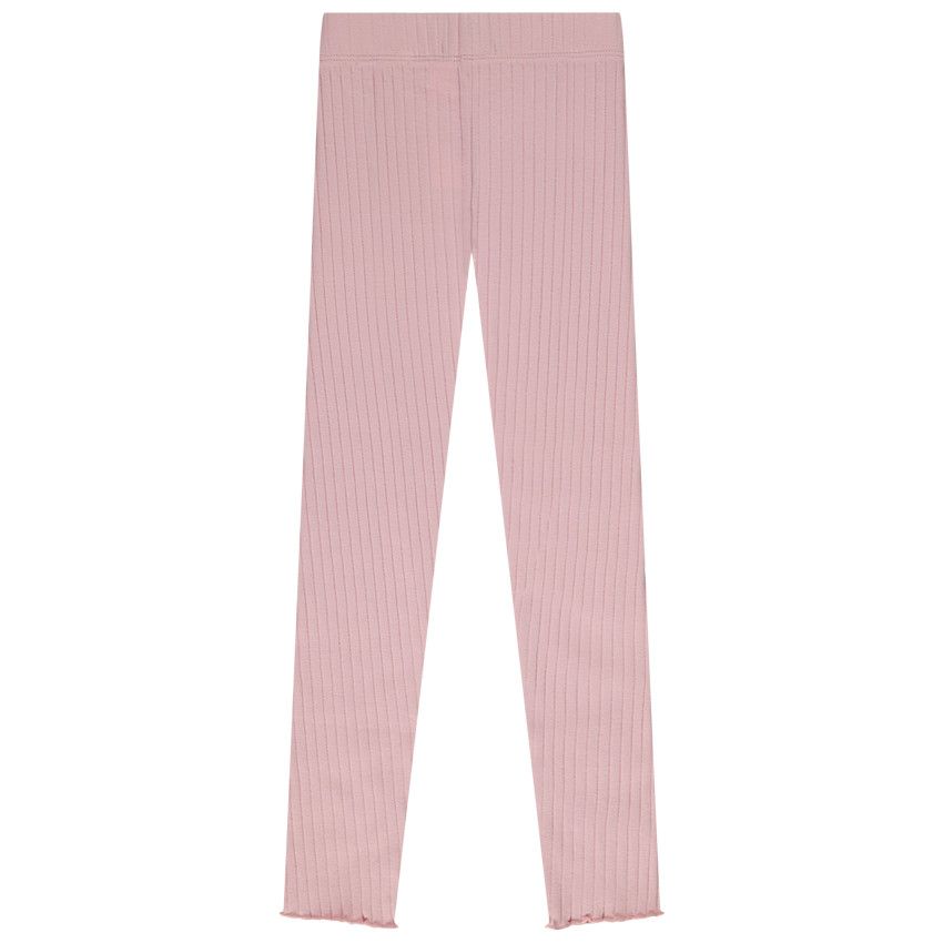 Legging côtelé à nœud pour fille - Rose