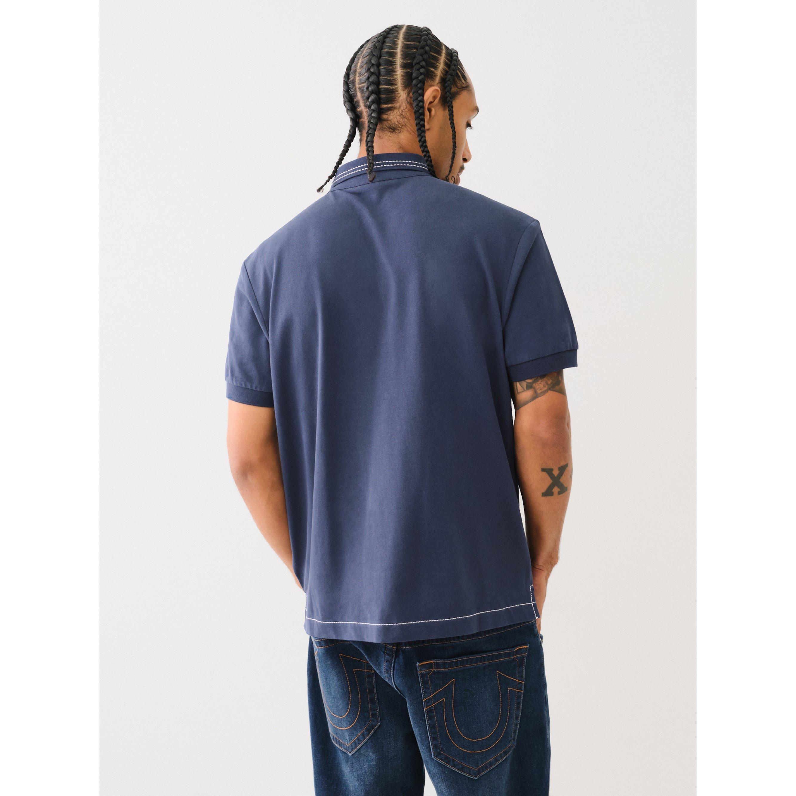True Religion Big T Embroidered Polo Shirt
