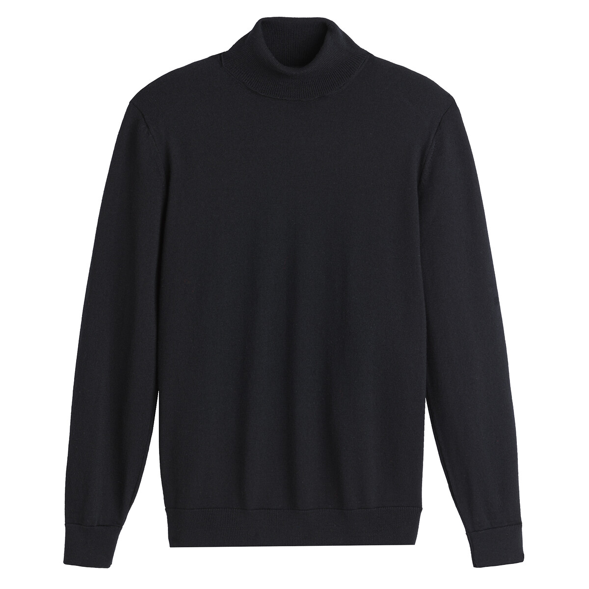 COLEÇÕES LA REDOUTE<br>Suéter de gola alta em lã merino, fabricado na Europa