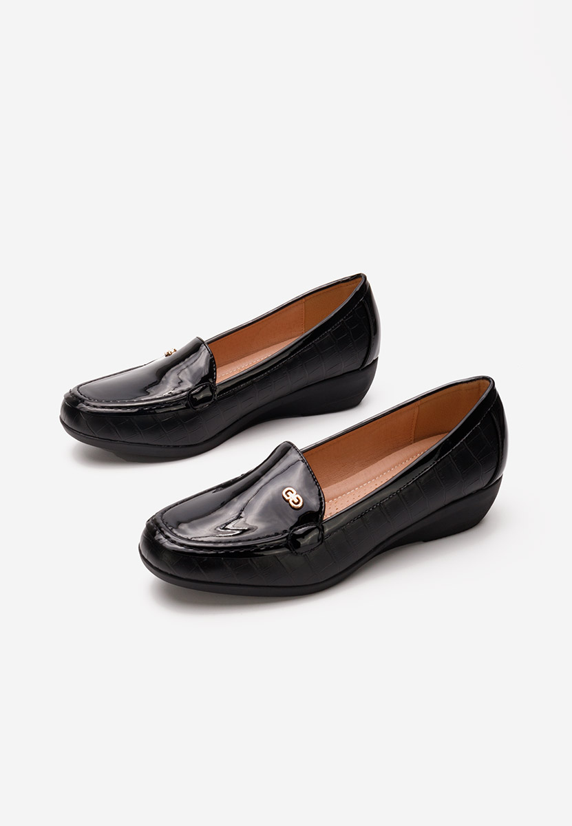 Mocassins femme noirs Nimisha