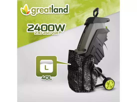 Broyeur de végétaux électrique 2400W