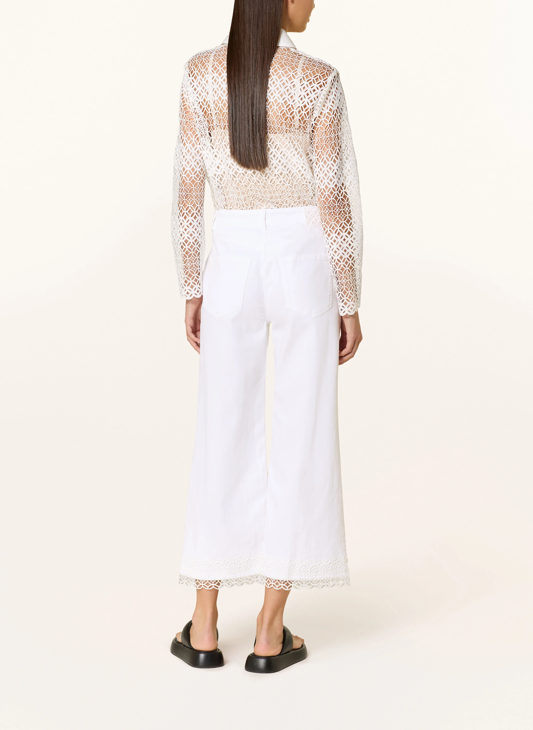 MARC CAIN Hemdbluse aus Lochspitze