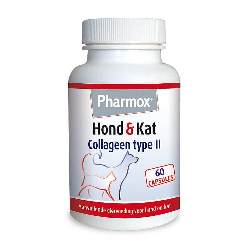 Pharmox UC II voor de vitale botten en spieren van uw hond en kat. Bestel de Pharmox veilig en zeker bij de Dierapotheker.