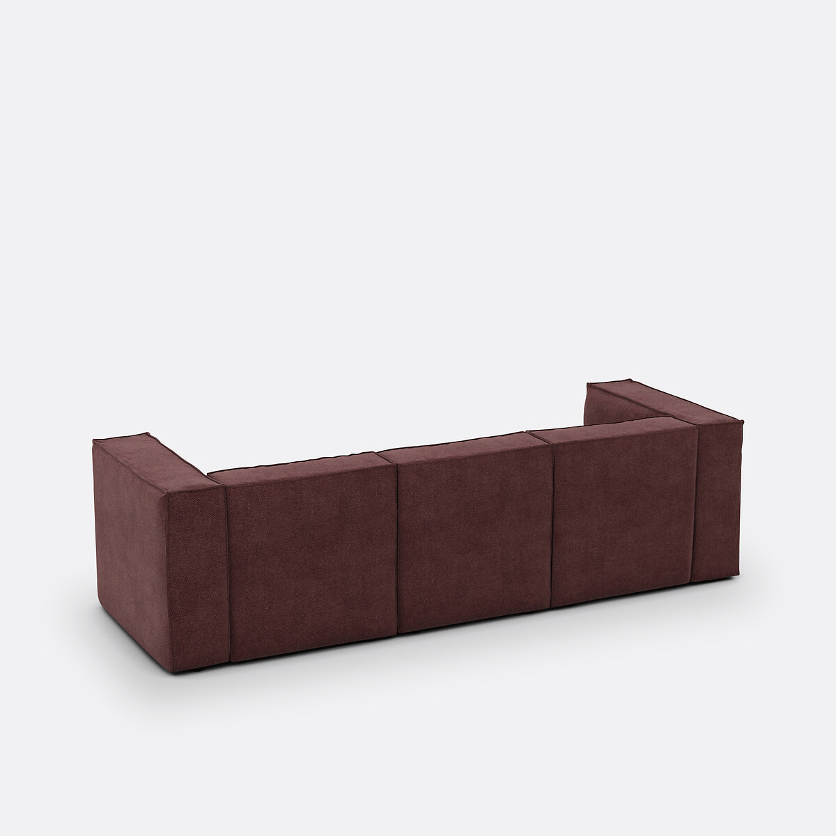 LA REDOUTE INTERIEURS<br>Banco modular, 3 espinhas, tecido texturizado, Seven