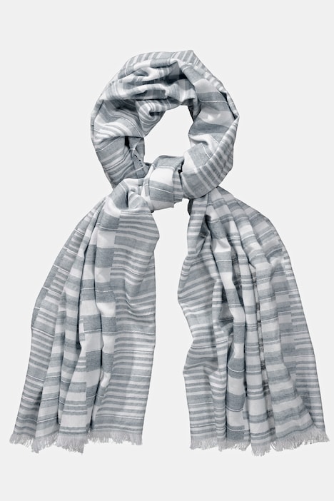 Schal, Streifenstruktur, Metallic-Effekt