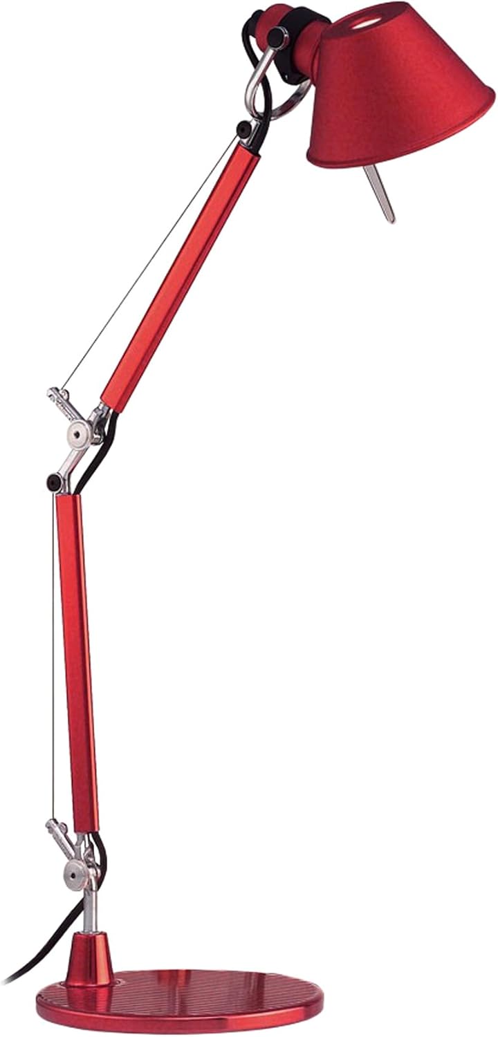Artemide Schreibtischlampe Tolomeo Micro rot