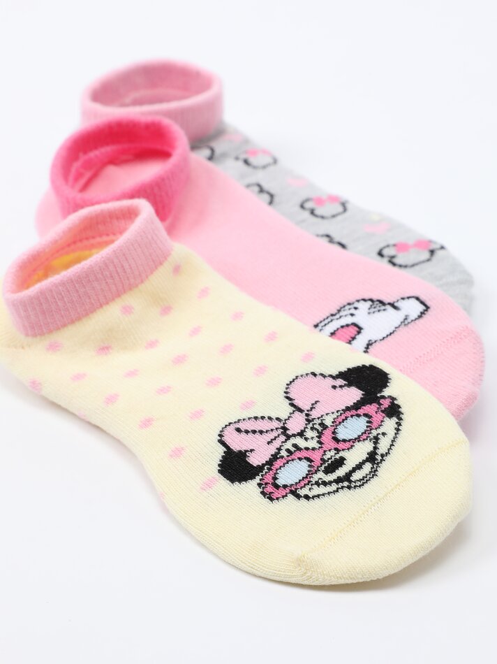 Pacote com 3 pares de meias invisíveis da Minnie Mouse ©DS - Diversos