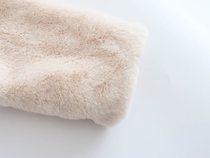 Avauntgardo - Effen, pluizige hoodie met rits