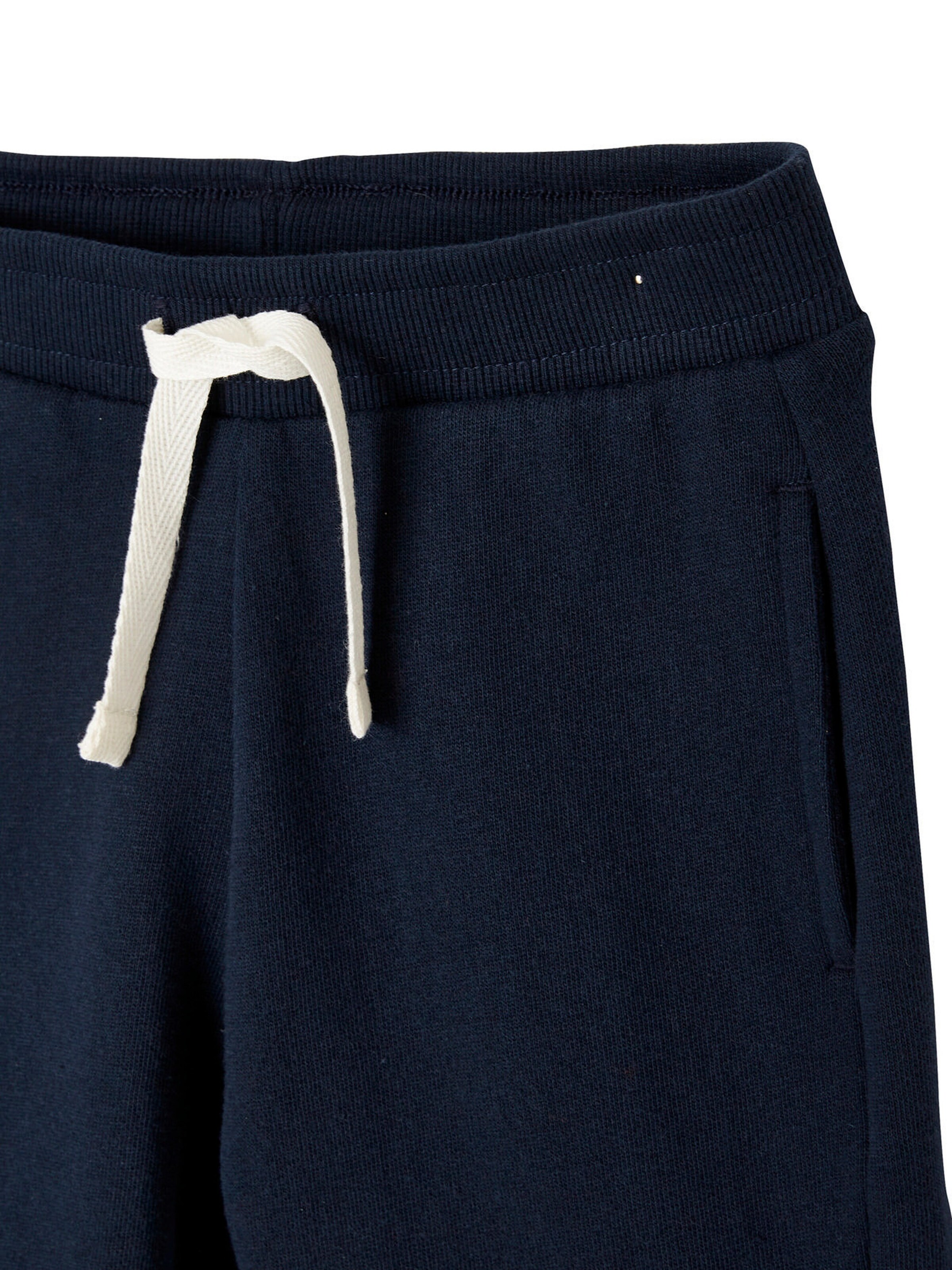 Vertbaudet 2er-Pack Jungen Sweat-Shorts BASIC, Bundweite verstellbar rot+nachtblau