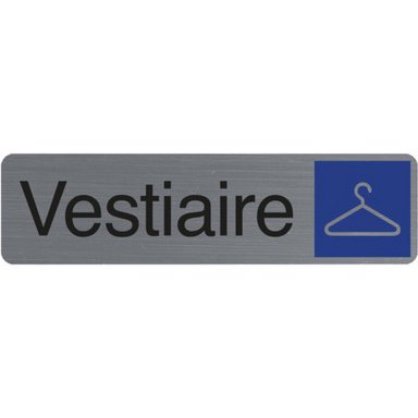 Plaque de signalisation 'Vestiaire'