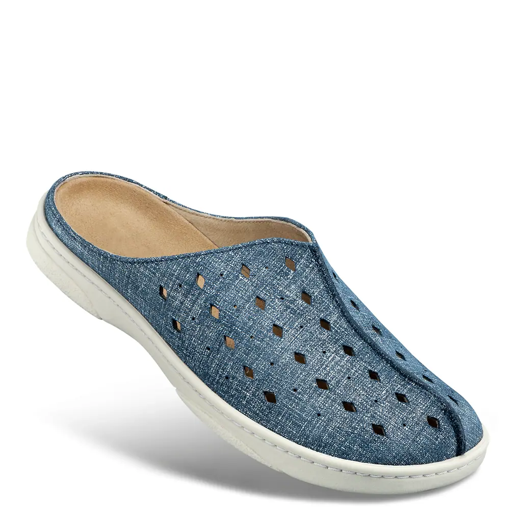 DAMEN - Clog EDEN jeans-blau