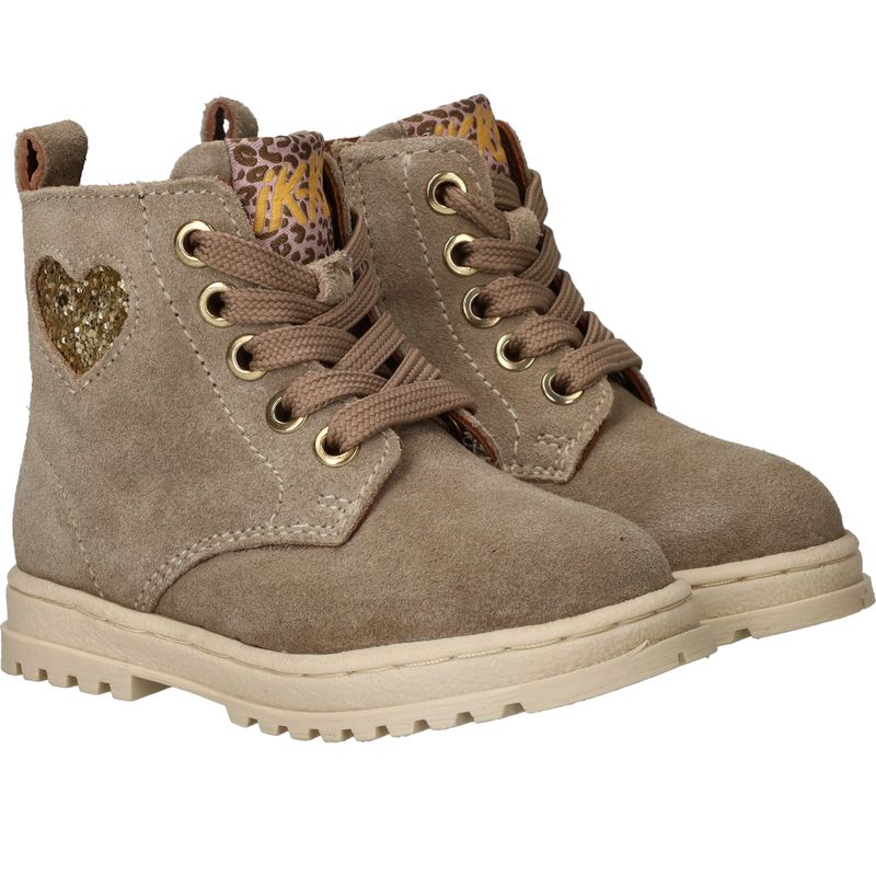 IK-KE Veterboots Beige Meisjes