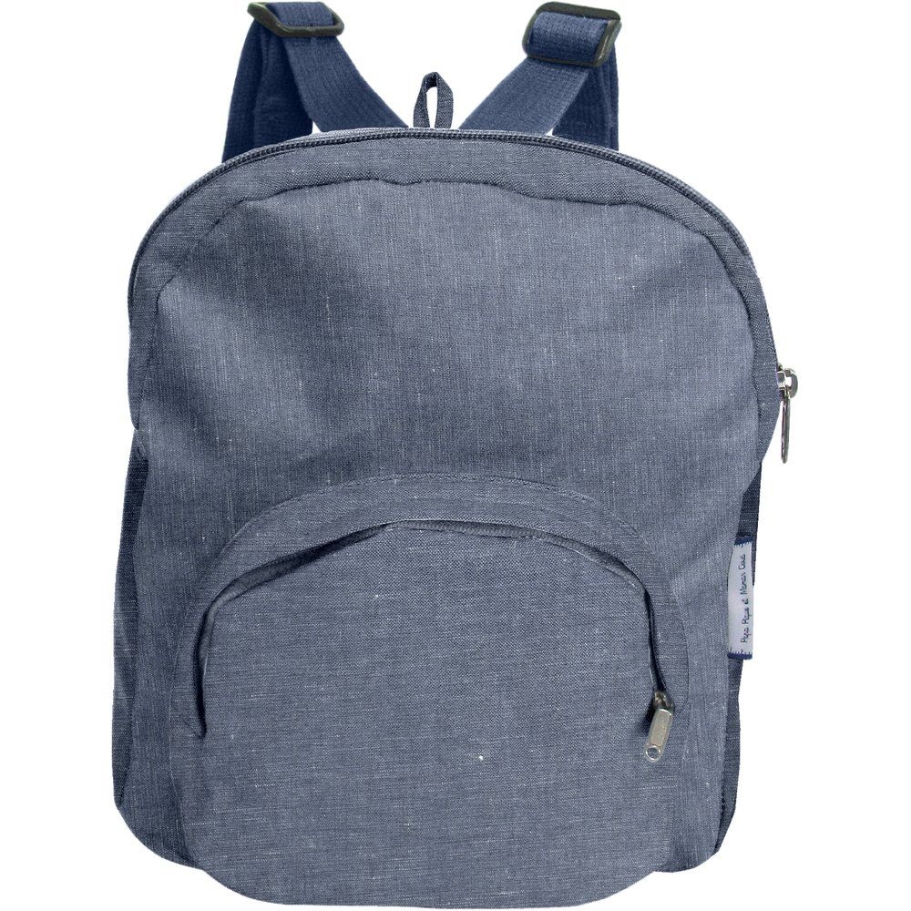Petit Sac À Dos Jean Enduit Intérieur
