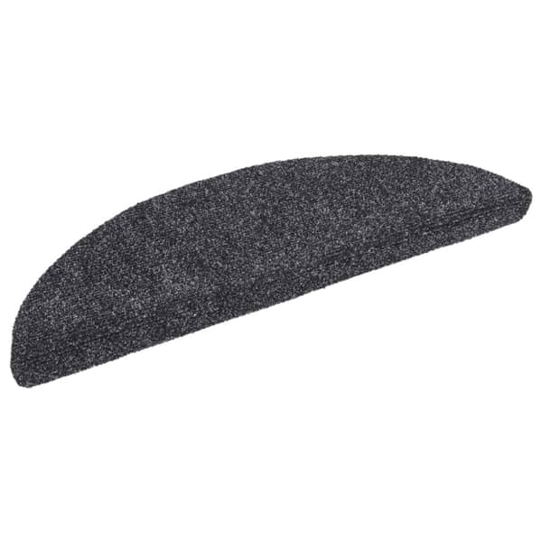 vidaXL Selvklebende trappematter nålestempel 15 stk 56x17x3cm mørk grå