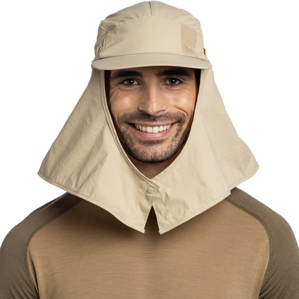 Casquette randonnée BUFF DESERT CAP SOLID BIRCH GREY