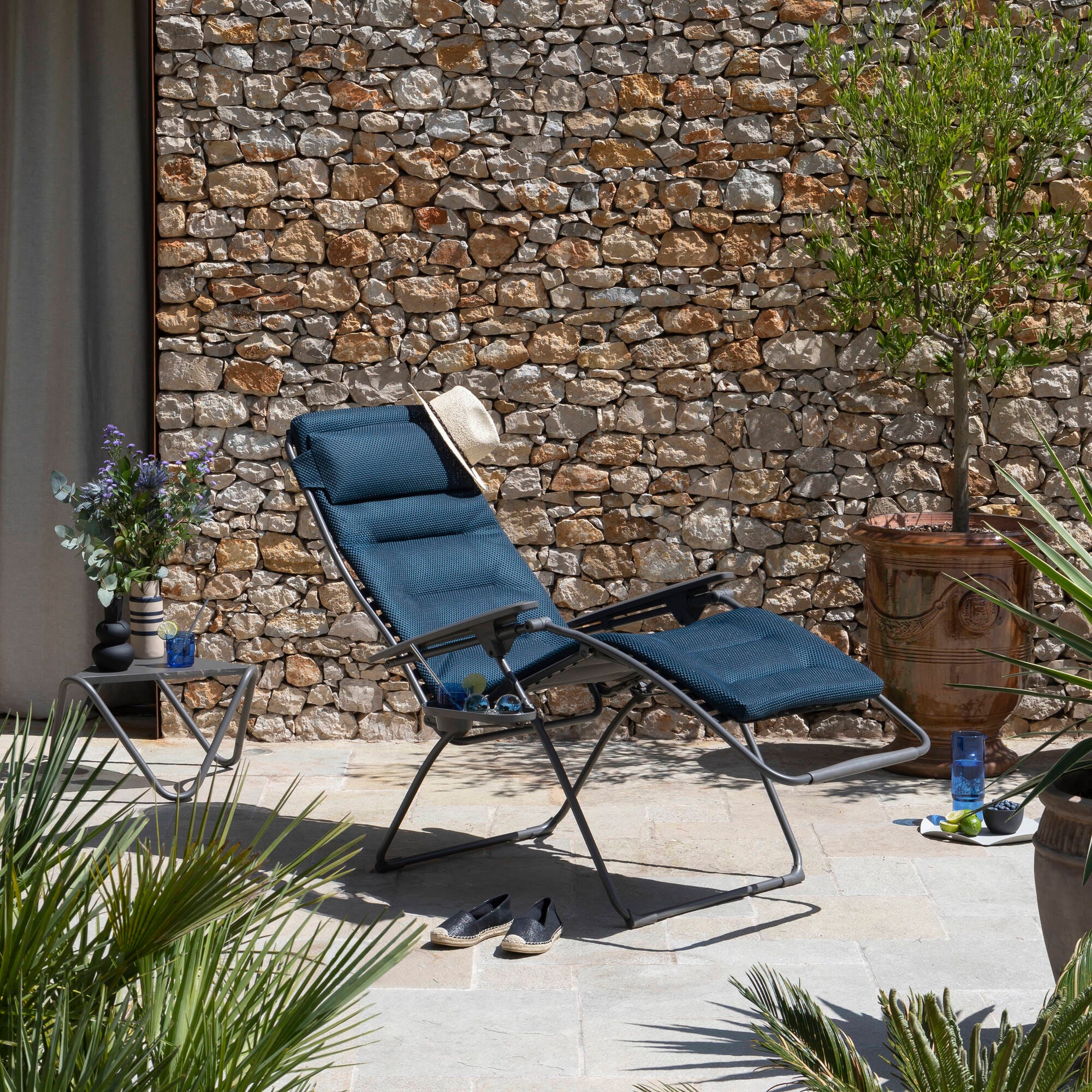 Zero-Gravity-Relaxliege - XL Futura XL BeComfort® Blau Bleu Encre