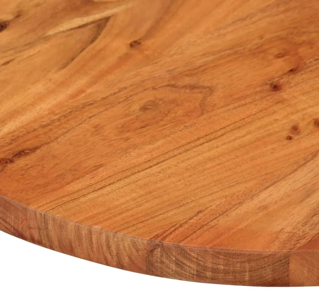 vidaXL Tischplatte, Holzplatte Holztischplatte Oval, Möbelplatte Platte für Beistelltisch Bartisch, Massivholzplatte Schreibtischplatte Ersatzplatte, 120x50x3,8cm Massivholz Akazie