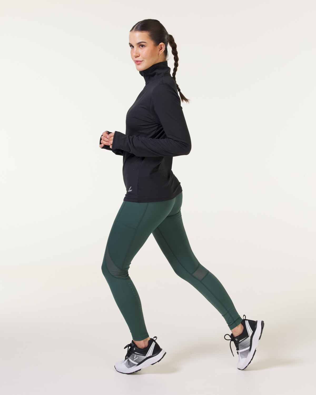 LEVITY Accelerate Mesh Tights Green