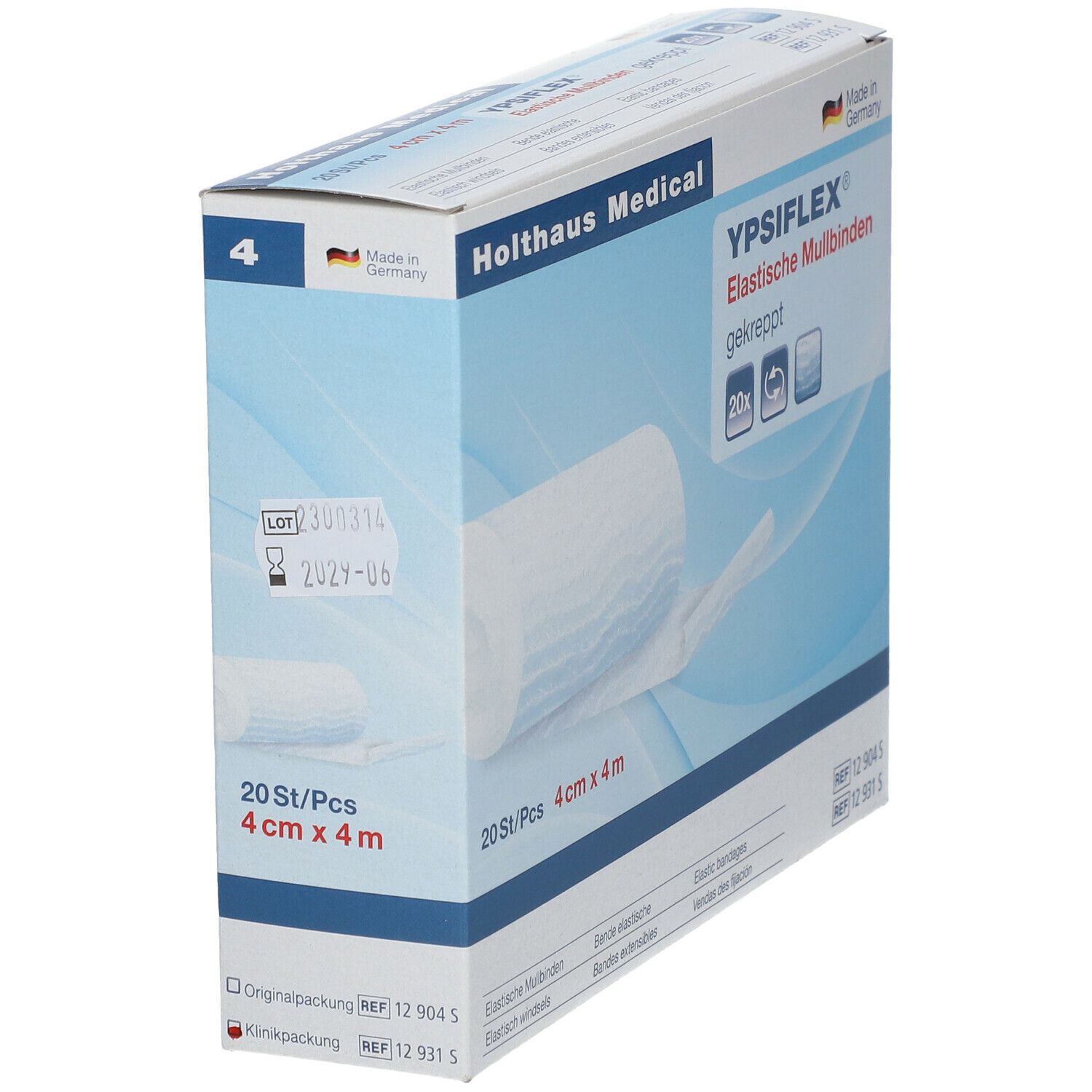 YPSIFLEX® Elastische Mullbinden 4 cm x 4 m