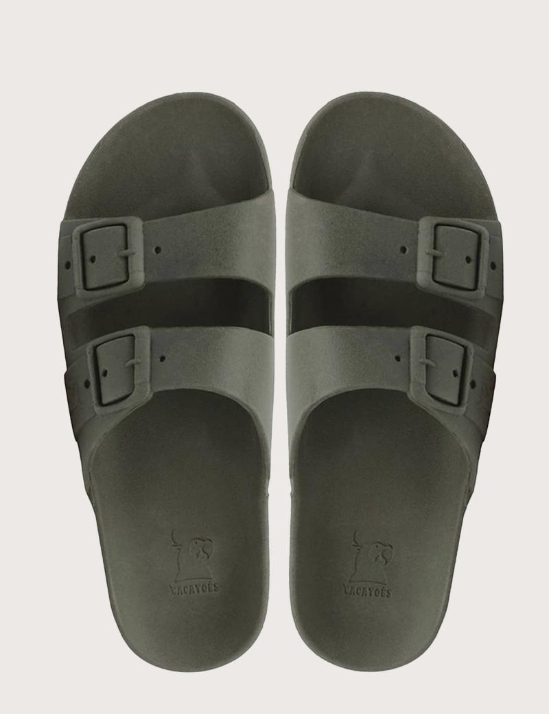 CACATOES SANDALES COMPENSÉES FEMME CAIPIRINHA  KAKI