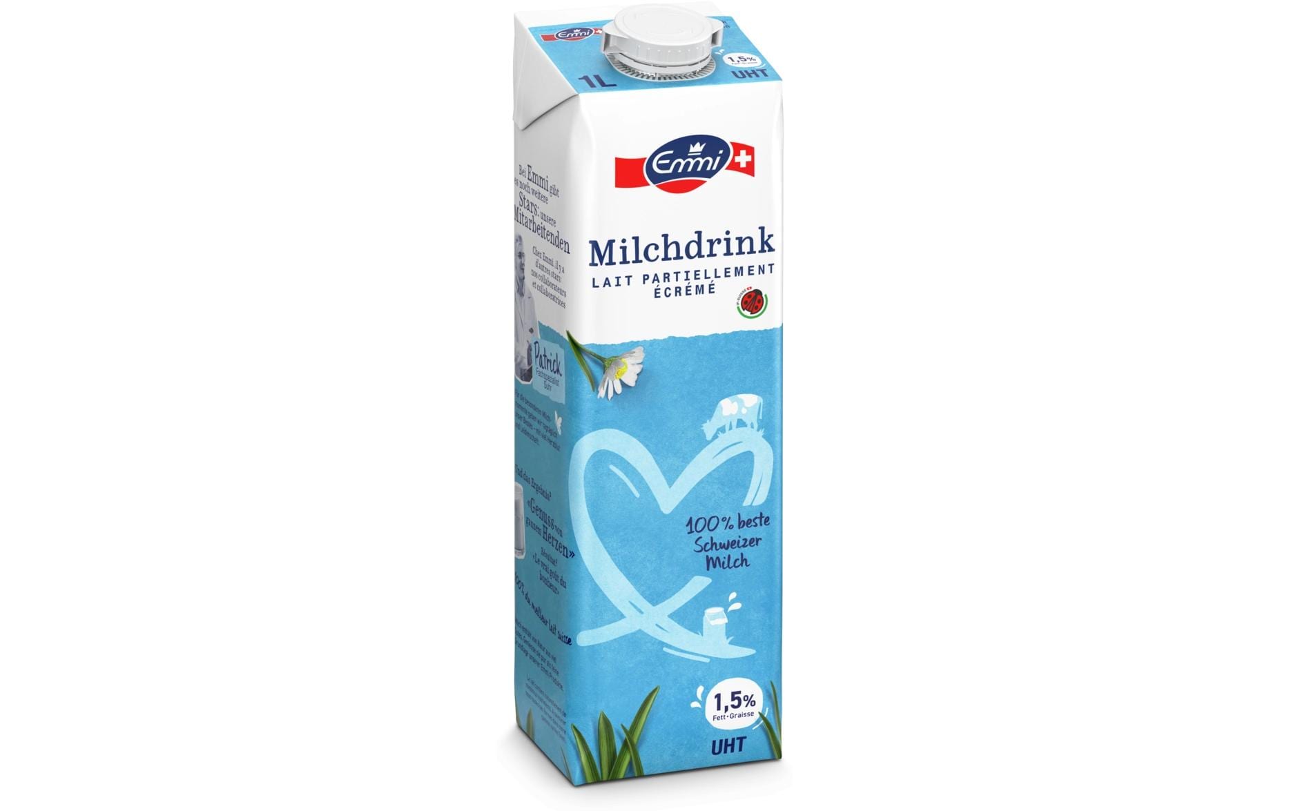 UHT Milch Drink 1 lHochwertige Milch aus der Schweiz