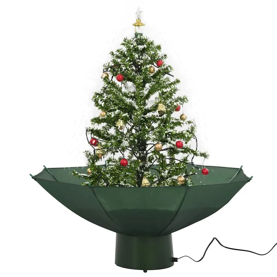 vidaXL - Sneeuwende Kerstboom - Groen - 75 x 60 cm