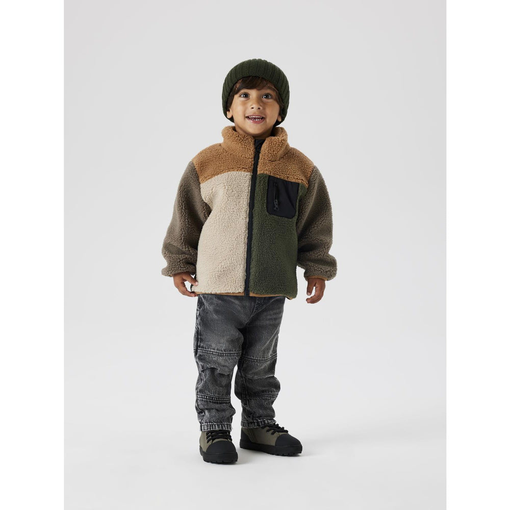 Køb Name It Toasted Coconut Nmmmonico Teddy Jacket Block