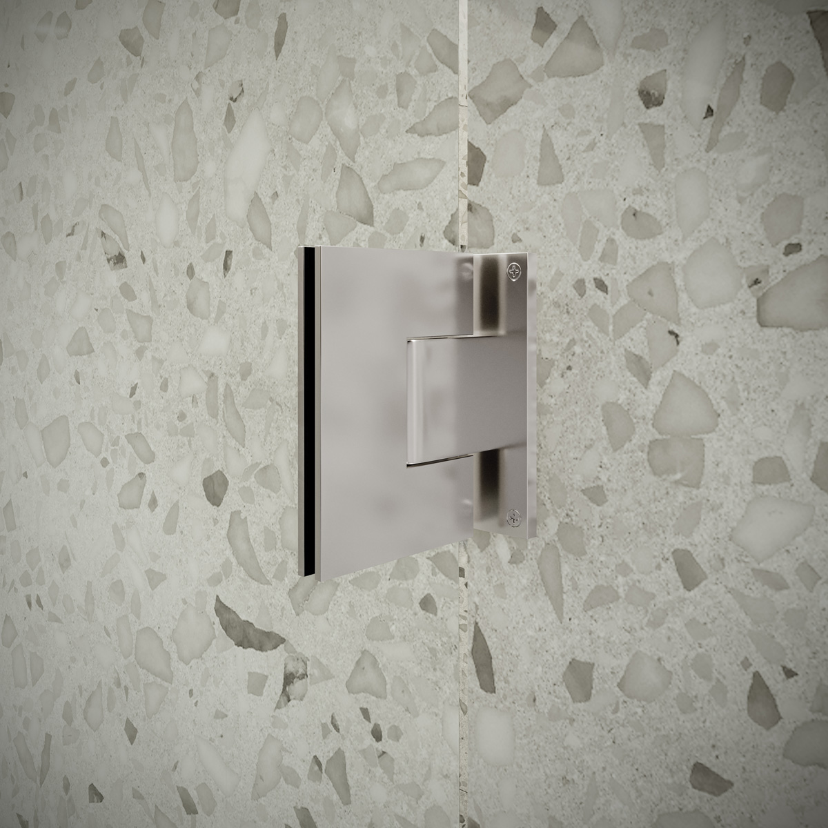 Saniclear Modern douchecabine 100x90 met 90cm deur anti-kalk chroom