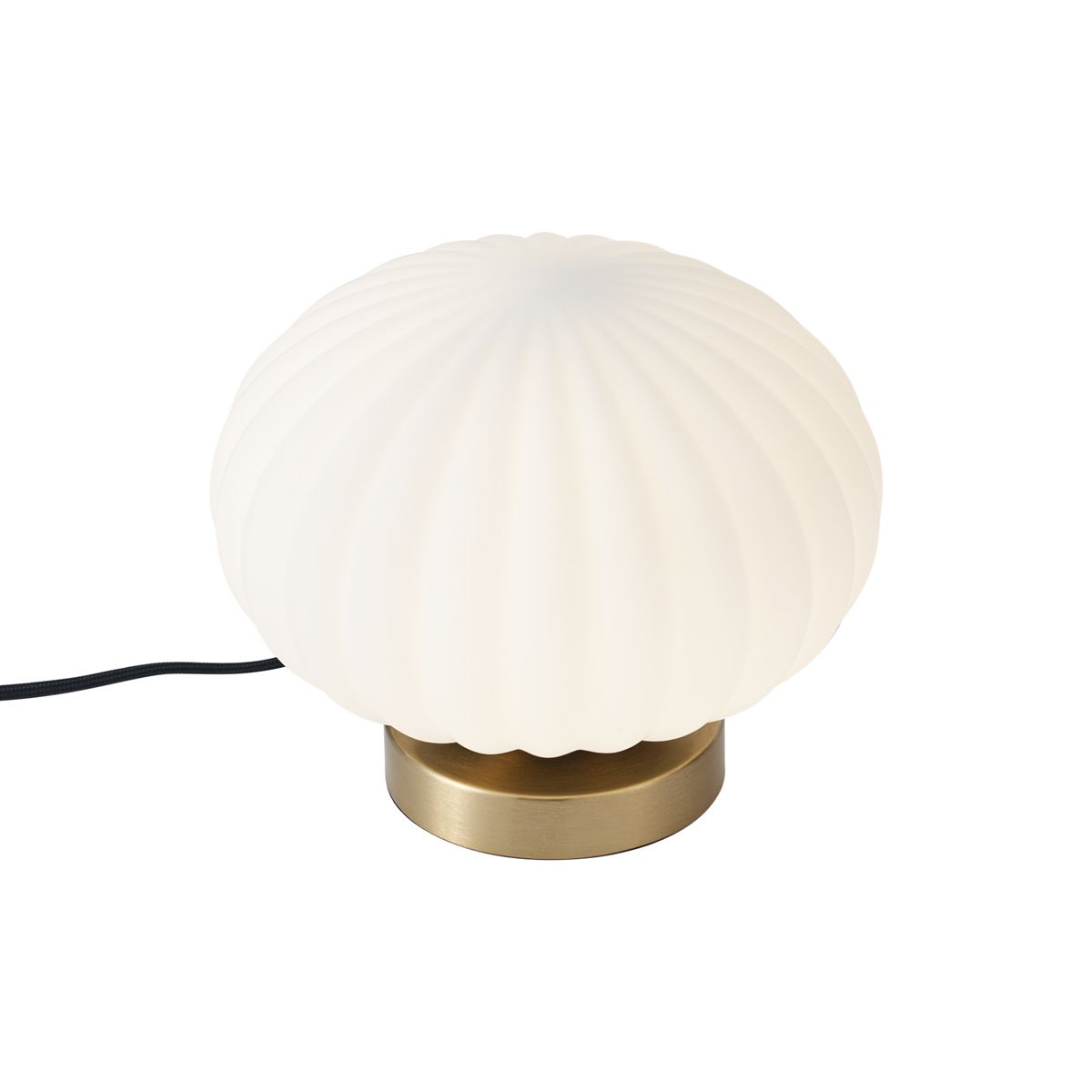 Design tafellamp messing met opaal glas - Mochi